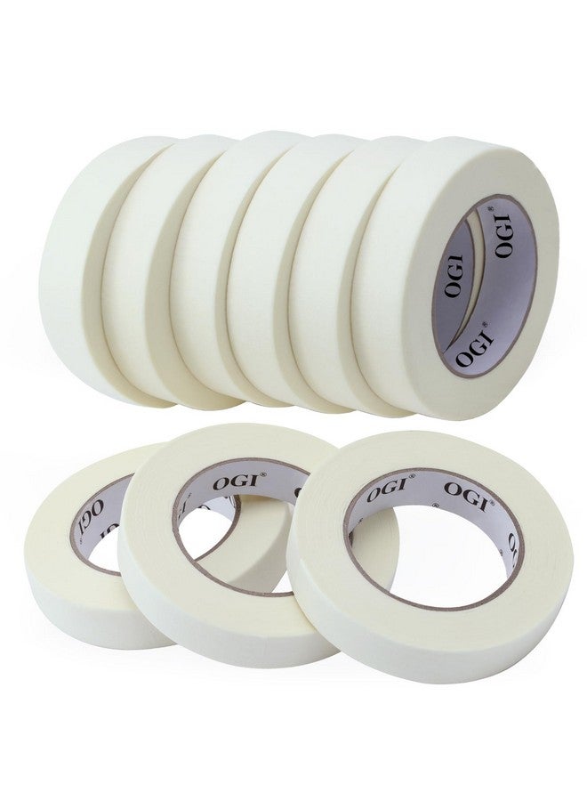 Ogi Masking Tape 0.94 Inch Wide, Beige White Painters Tape Thin Masking Tape Bulk Removable General Purpose Masking Tape For Labeling Painting Drafting Art Craft, 0.94 Inch X 60 Yards, 9 Rolls - Image 1