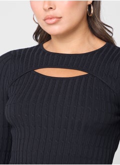 ONLY Knitted Crop Round Neck Sweater  - Image 3