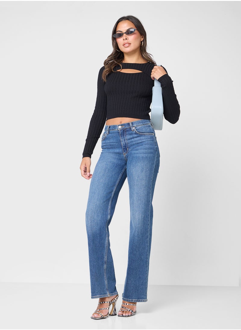 ONLY Knitted Crop Round Neck Sweater  - Image 4
