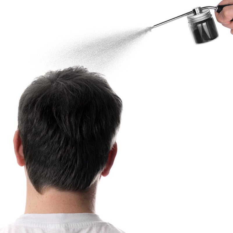 Aethland Powder Spray Bottles, Hair Building Fibers Spray Bottle,Applicator Portable Hairdressing Tools, Refillable Hair Fiber Applicator Salon Hair Styling Supplies - Image 2