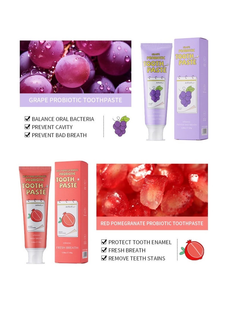 Kormesic عبوة من معجون أسنان بروبيوتيك بنكهة الرمان، 100 غرام - Image 3