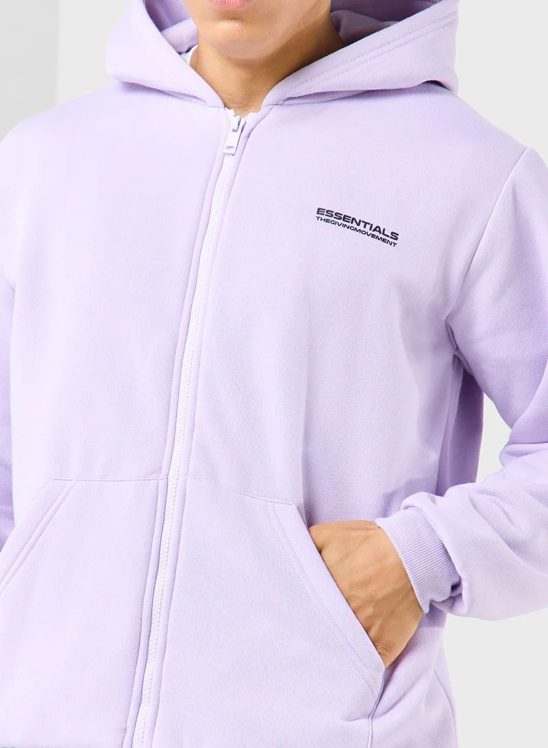 The Giving Movement Regular Zip Hoodie