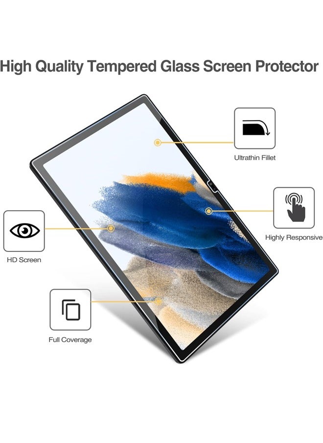Samsung Galaxy Tab A8 10.5 Tempered Glass Screen Protector – High Transparency, Delicate Touch, Anti-Explosion, Smooth Arc Edges, Easy Installation, Screen Protector for Samsung Galaxy Tab A8 10.5
