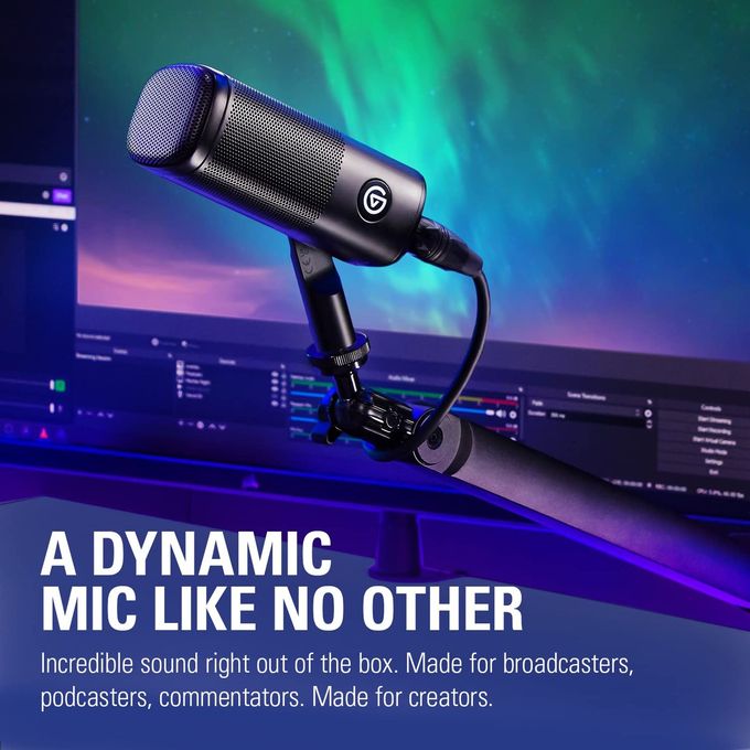 elgato Wave Dx Dynamic Xlr Microphone, Cardioid Pattern, Noise Rejection, Speech Optimised For Podcasting, Streaming, Broadcasting, No Signal Booster Required, Works With Any Interface, For Mac, Pc - Image 2
