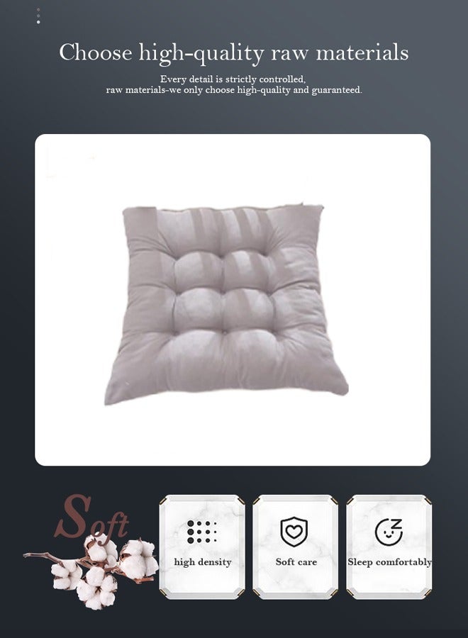 ريليو 2/1 حزمة من وسائد المقعد ووسائد الكرسي لكراسي الطعام وكرسي المكتب وأرضية السيارة والباحة الخارجية وغسالة الملابس في الغسالة بمقاس 40 × 40 سم - Image 5