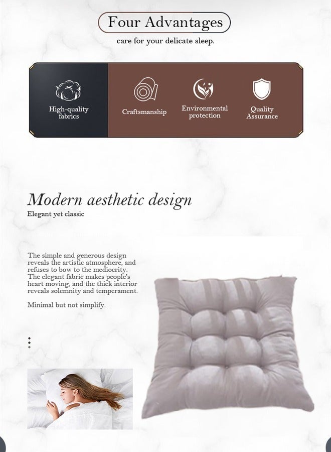 ريليو 2/1 حزمة من وسائد المقعد ووسائد الكرسي لكراسي الطعام وكرسي المكتب وأرضية السيارة والباحة الخارجية وغسالة الملابس في الغسالة بمقاس 40 × 40 سم - Image 4