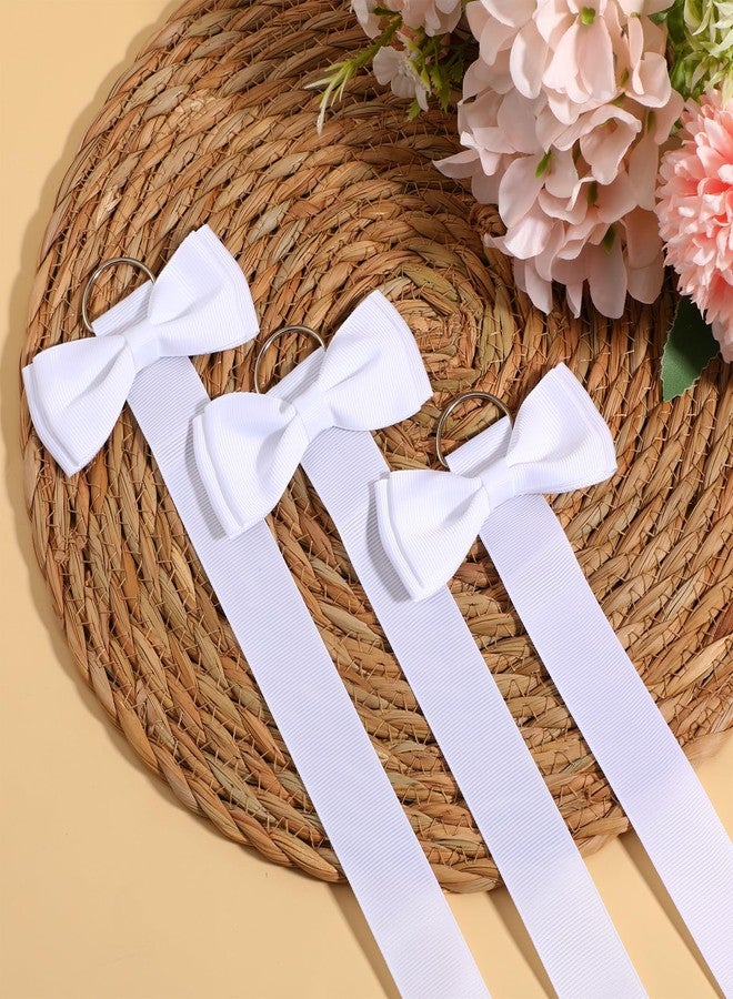Heclia Hecila 6PCS Bow Holder Long Hair Bow Organizer Hair Accessories Organizer Hairs Clips Storage Wall Hanging Home Decor Headband Bows Storage Wall Hanging Display for Nursery Home Decors - Image 5