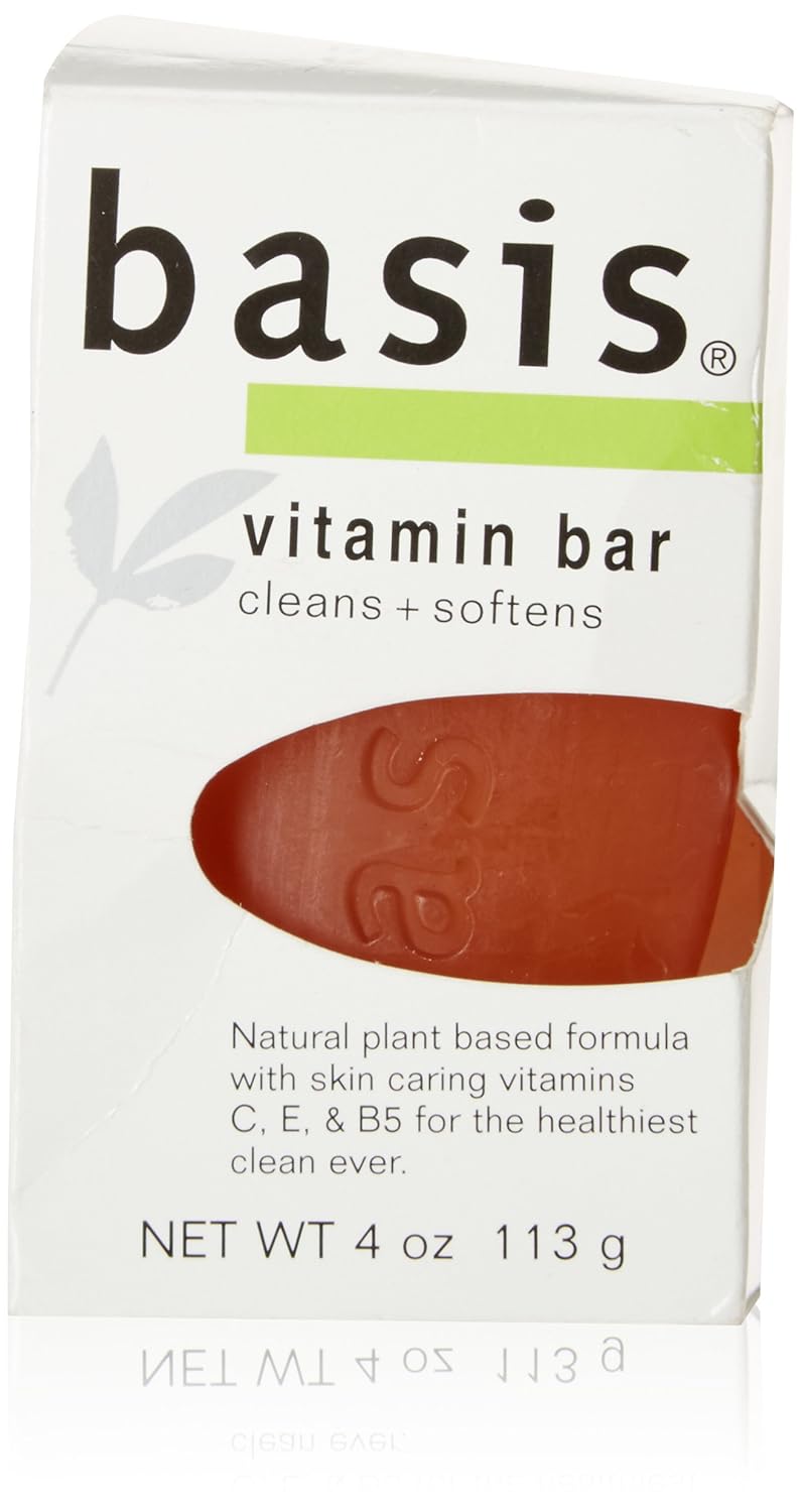 Basis Vitamin Soap Bar Cleans and Softens  4 oz