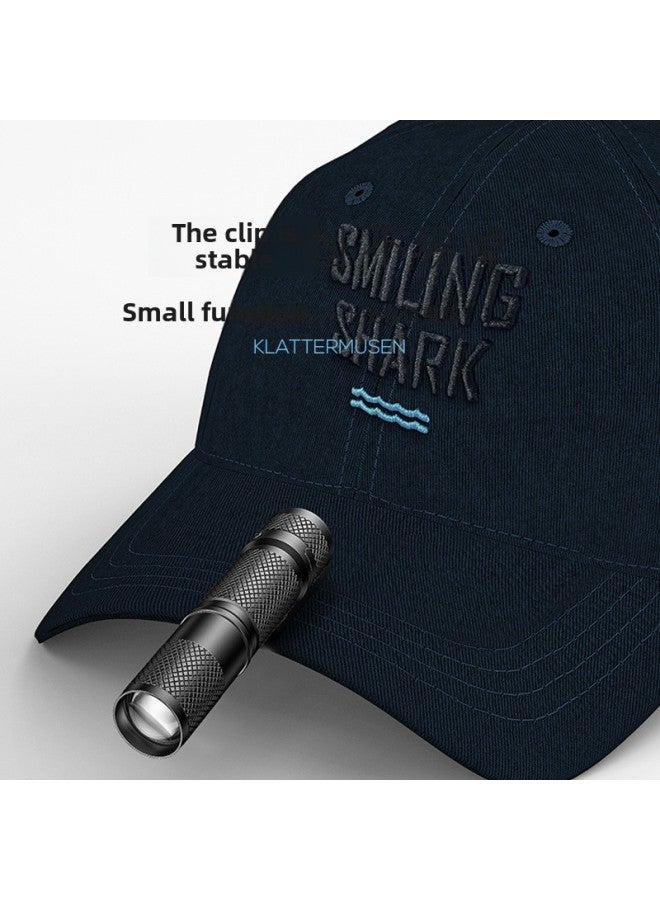 Smiling Shark Waterproof Aluminum Alloy Flashlight Telescopic Focusing Flashlight With Pen Clip Outdoor Strong Light Flashlight-Product Specifications:SD-5226A Black-Zoom  - Image 4