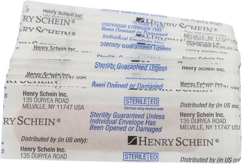 Henry Schein 1126134 Sterile Adhesive Bandages Plastic Flexible NonStick Pad 34x3 Sheer Sterile 1500Ca - Image 3