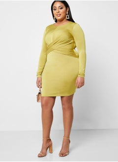 Forever 21 Plus Front Twisted Bodycon Dress  - Image 4