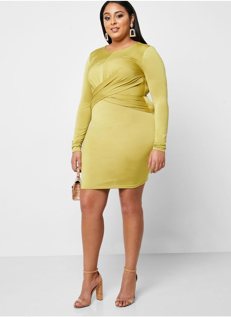 Forever 21 Plus - Front Twisted Bodycon Dress - Image 1