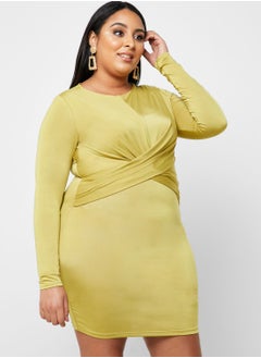 Forever 21 Plus Front Twisted Bodycon Dress  - Image 1