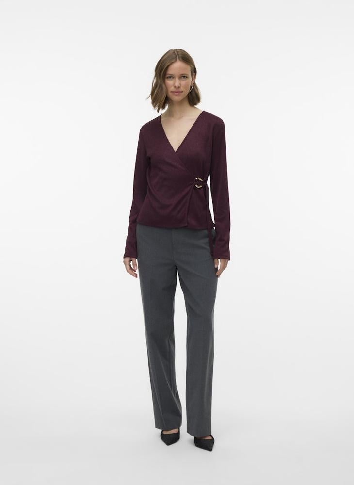 VERO MODA Vmlouisa Wrap V-Neck Top - Image 1