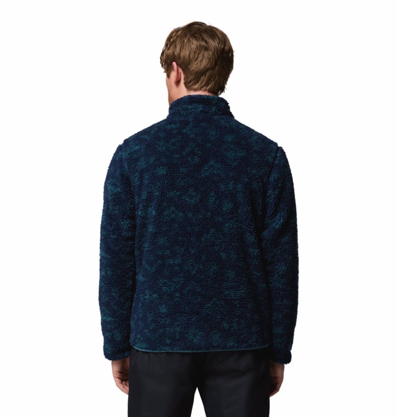 Columbia Men Navy Blue Winter Pass Reversible Fleece Jacket, S - Image 2