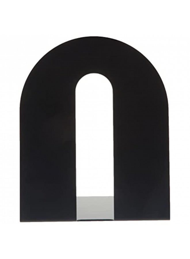 Officemate Heavy Duty 10" Bookends, Non-Skid Base, Black, Pair (93142) - Image 2