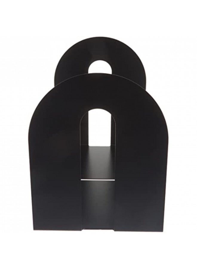 Officemate Heavy Duty 10" Bookends, Non-Skid Base, Black, Pair (93142) - Image 3
