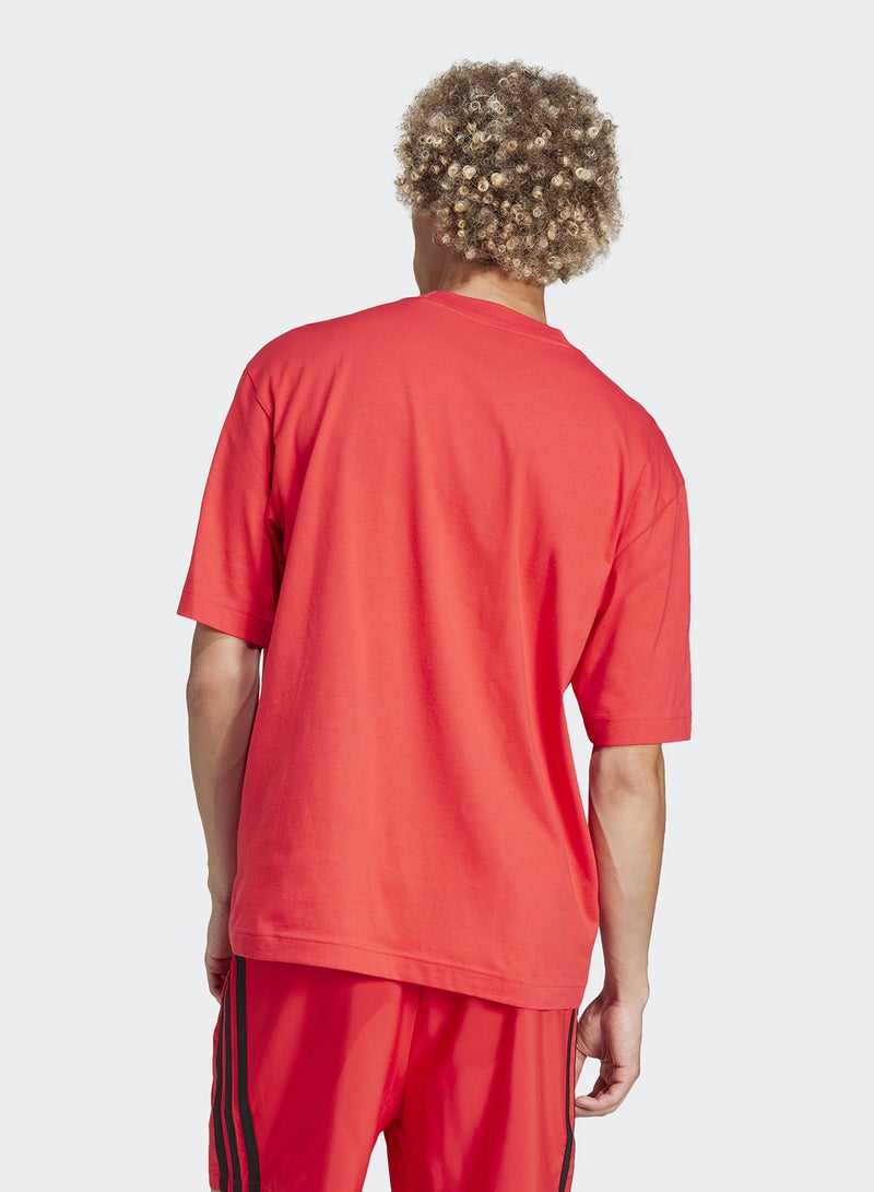 Essentials Loose Fit 3 Bar Logo T-Shirt