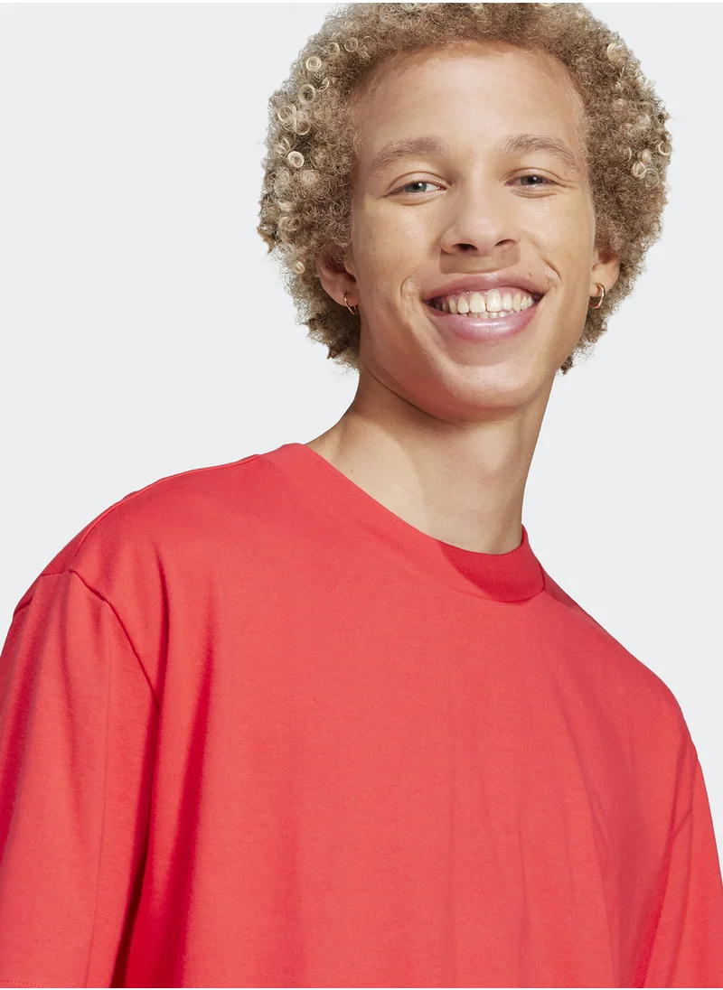 اديداس Essentials Loose Fit 3 Bar Logo T-Shirt
