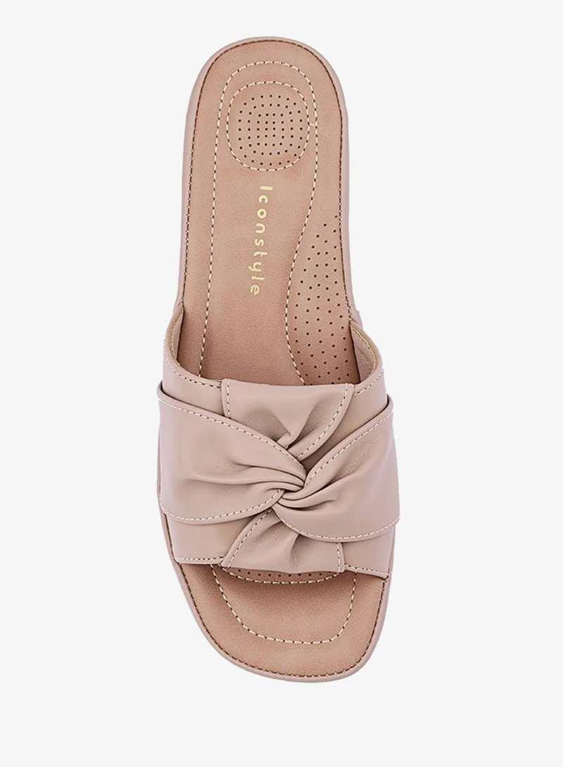 IconStyle Crystal Embellished Slip-On Sandals