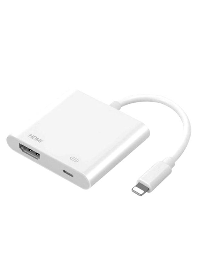 NIBEMINENT - Lightning To HDMI Adapter White - Image 1