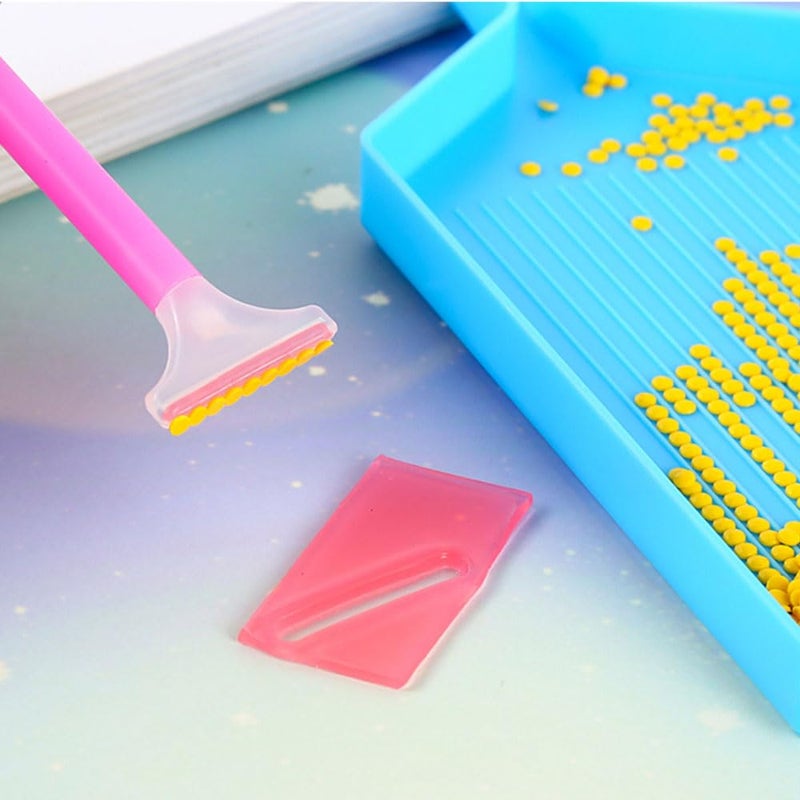 BinarySky 30pcs Glue Clay Diamond Art Wax Diamond for DIY Diamonds Art Paintin, 2x4cm Red - Image 4