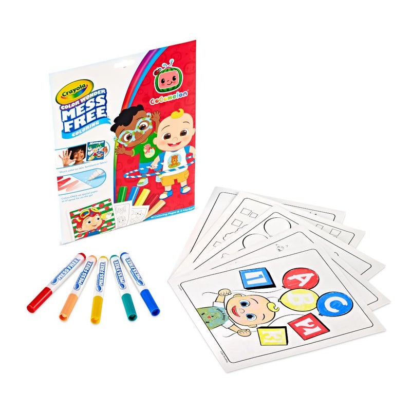 Crayola Cocomelon Color Wonder Coloring Set, Cocomelon Coloring Pages, Mess Free Coloring for Toddlers, Travel Activity, Gift for Kids - Image 2