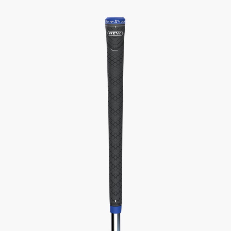 Super Stroke قبضات مضرب الجولف SuperStroke REVL Player Standard، .60 دائري، تحكم في جميع الأحوال الجوية وأداء طويل الأمد في تصميم متين وعالي الجر، رمادي/أزرق - Image 4