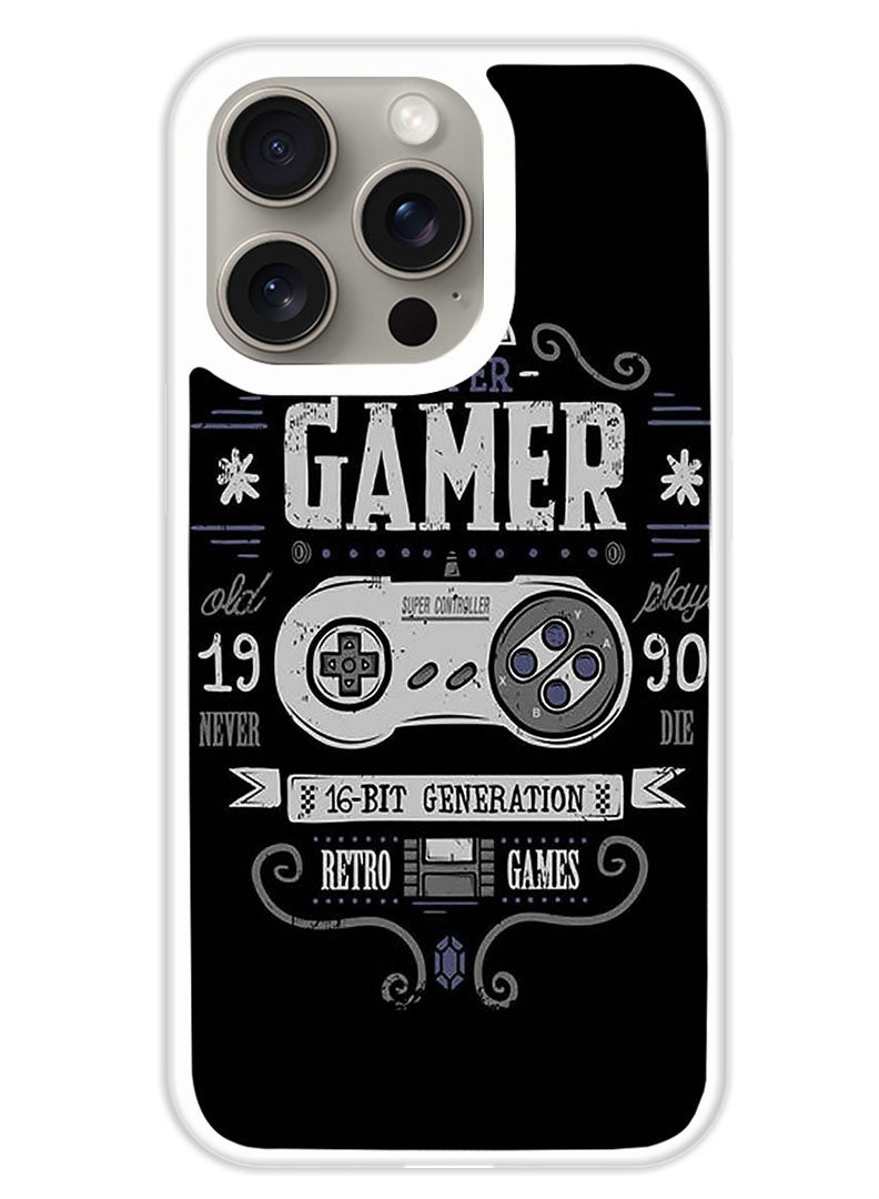 Theodor Protective Case Cover For APPLE IPHONE 15 Pro Super Gma (White Bumper) - Image 1