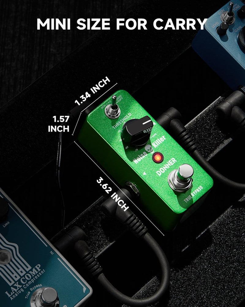 Donner Noise Gate Pedal, Noise Killer Guitar Pedal Noise Suppressor Effect 2 Modes for Electric Guitar and Bass True Bypass - Image 5