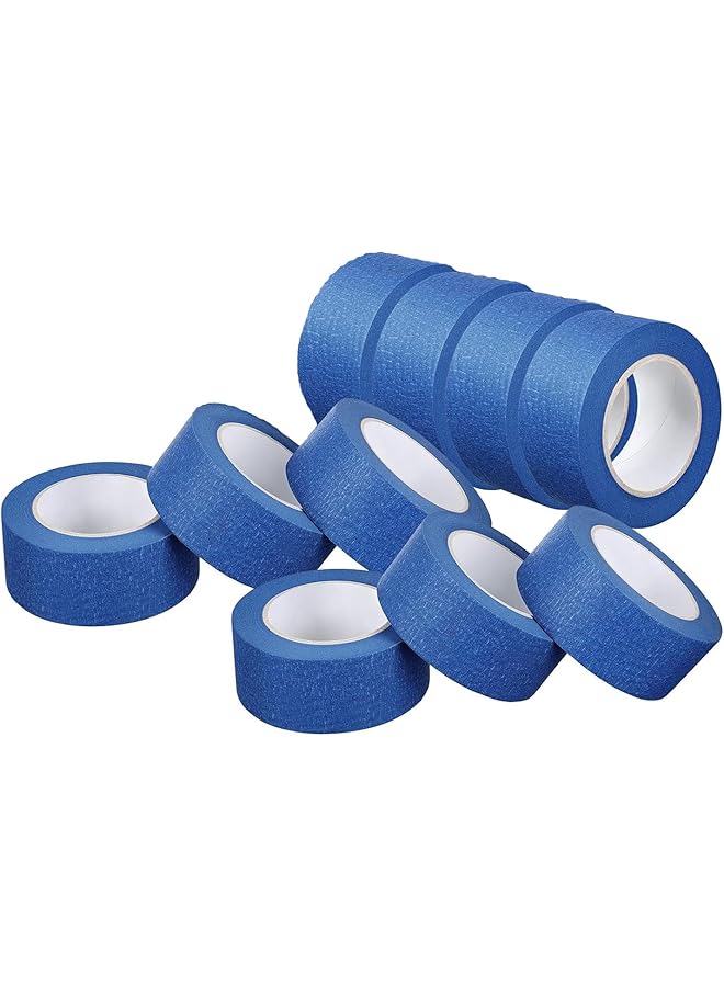PROMASS promass Painters Masking Tape, 10 Rolls 25mmx20m Blue Painters Tape, Decorating Paint Tape, Bulk Masking Tape, Safe Paint Paper Tape for Wall Painting Decoration Supplies Automotive Home  - Image 1