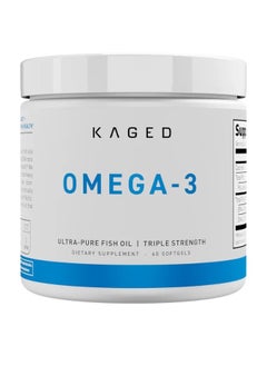 KAGED MUSCLE Omega 3 Fish Oil Supplements 60 Soft Gels 