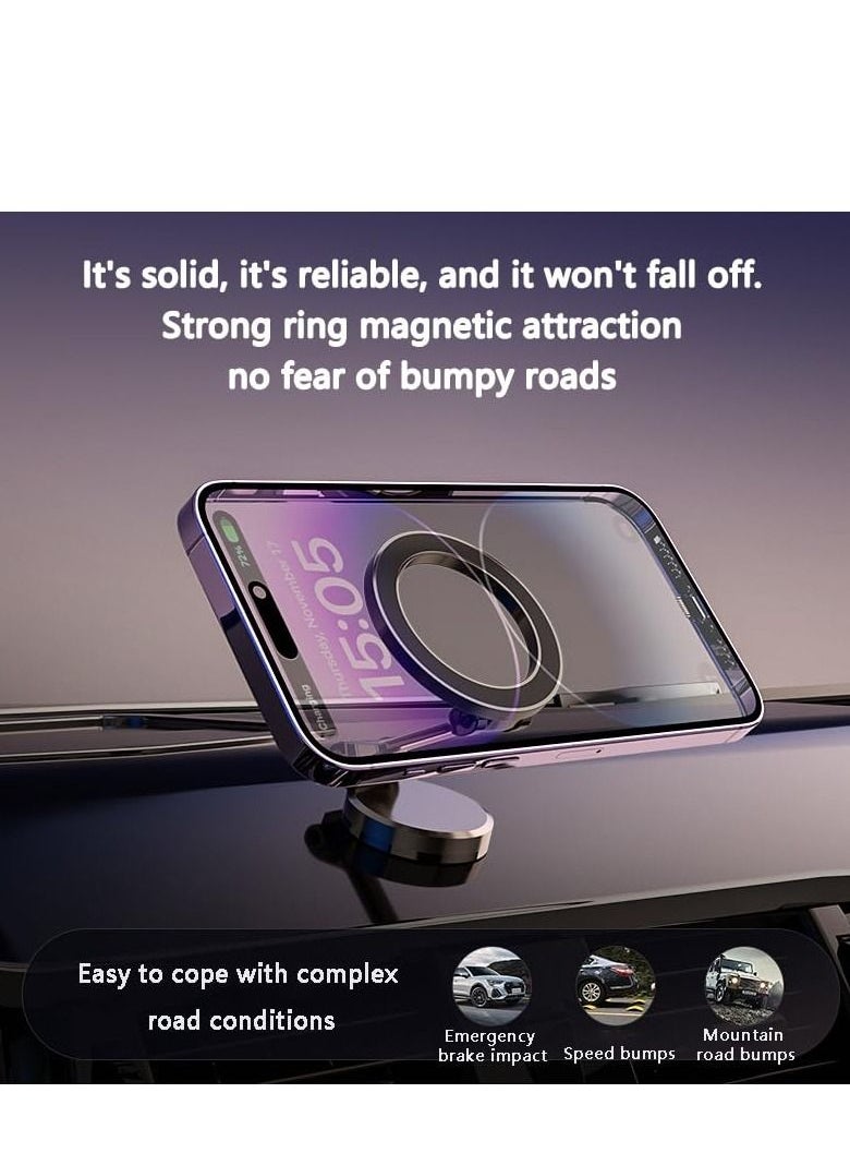 Excefore - Magnetic Car Phone Holder, Air Vent Magnetic Charger Car Mount,  Adjustable Phone Mount for Car, Suitable for iPhone 14/13/12 Pro Max Plus Mini& MagSafe Case (Grey) - Image 1