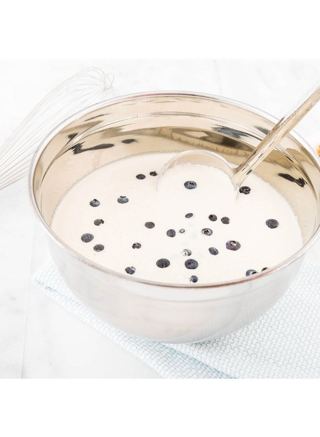 Restaurantware Met Lux 6 Quart Metal Mixing Bowls, 1 German Deep Flour Bowl - Corrosion-Resistant, Dishwasher-Safe, Stainless Steel Metal Prep Bowl, Durable, For Baking And Cooking - Image 3