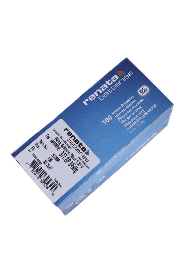 Renata 377 Watch Battery - 1.55V SR626SW - Silver Oxide - 1 Piece Strip - Image 2