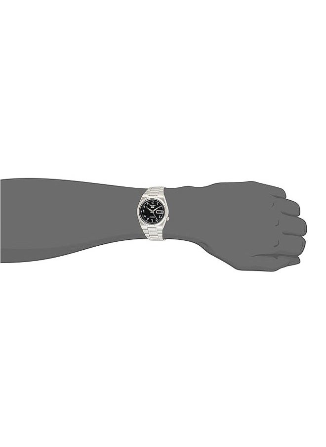 Seiko - Automatic Black Arabic Dial Stainless Steel Men's Watch SNK063J5 - Image 1