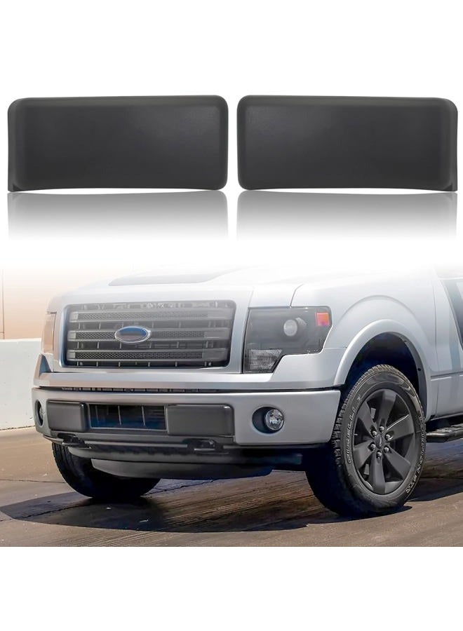 KEWISAUTO Front Bumper Guards Pads for Ford F-150, Black Bumper Inserts Cover Caps Left & Right Side for Ford F150 2009-2014 Accessories (2PCS) - Image 1