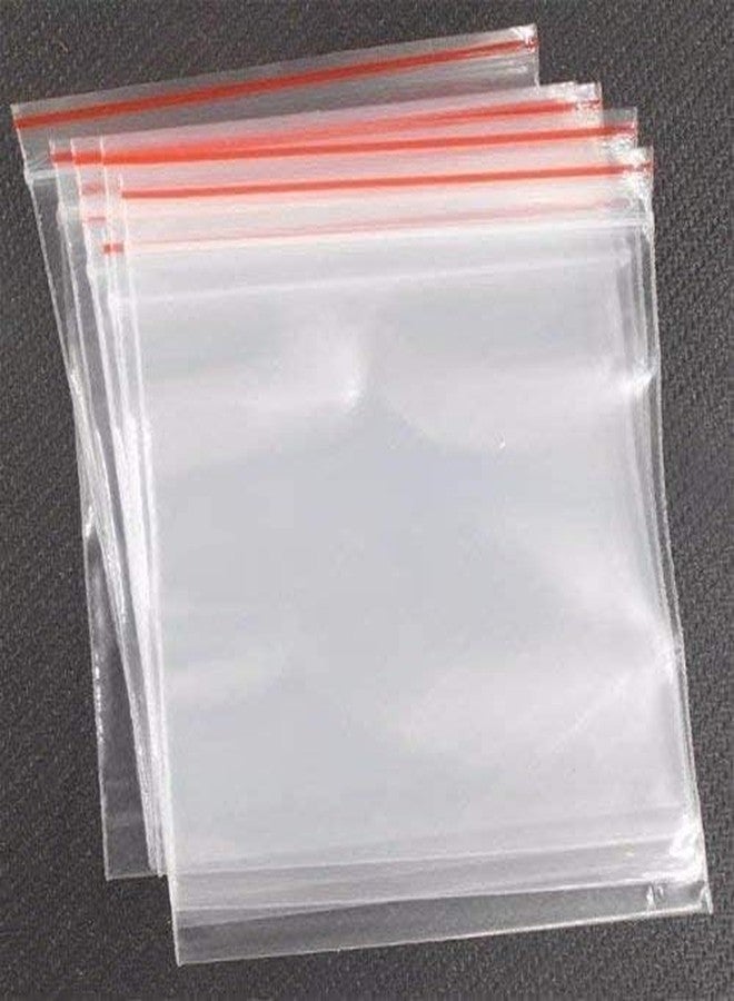 STARGAZE Premium Ziplock Bags/Ziplock Pouches For Storage, Freezer RE-USABLE zip lock, Ziplock Bags For Fridge Storage, Zip lock bags Transparent. 225 guage thickness (6" x 8") - Image 1