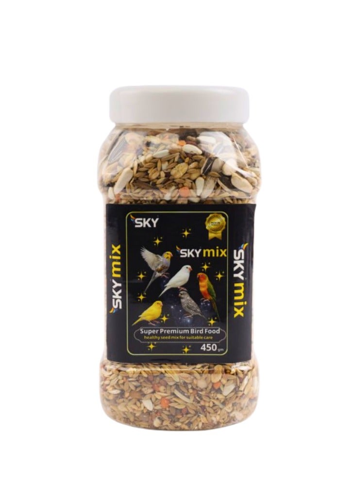 سكاي اكل طيور سوبر بريميوم، خلطة بذور شاملة للعصافير، عبوة مثالية لضمان النضارة والجودة