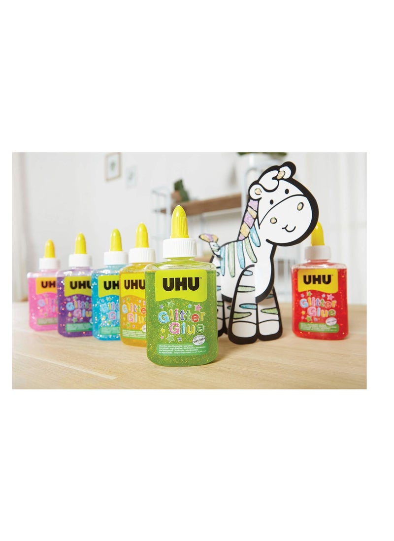 UHU - Glitter Glue Pink Bottle 88.5 ML - Image 1