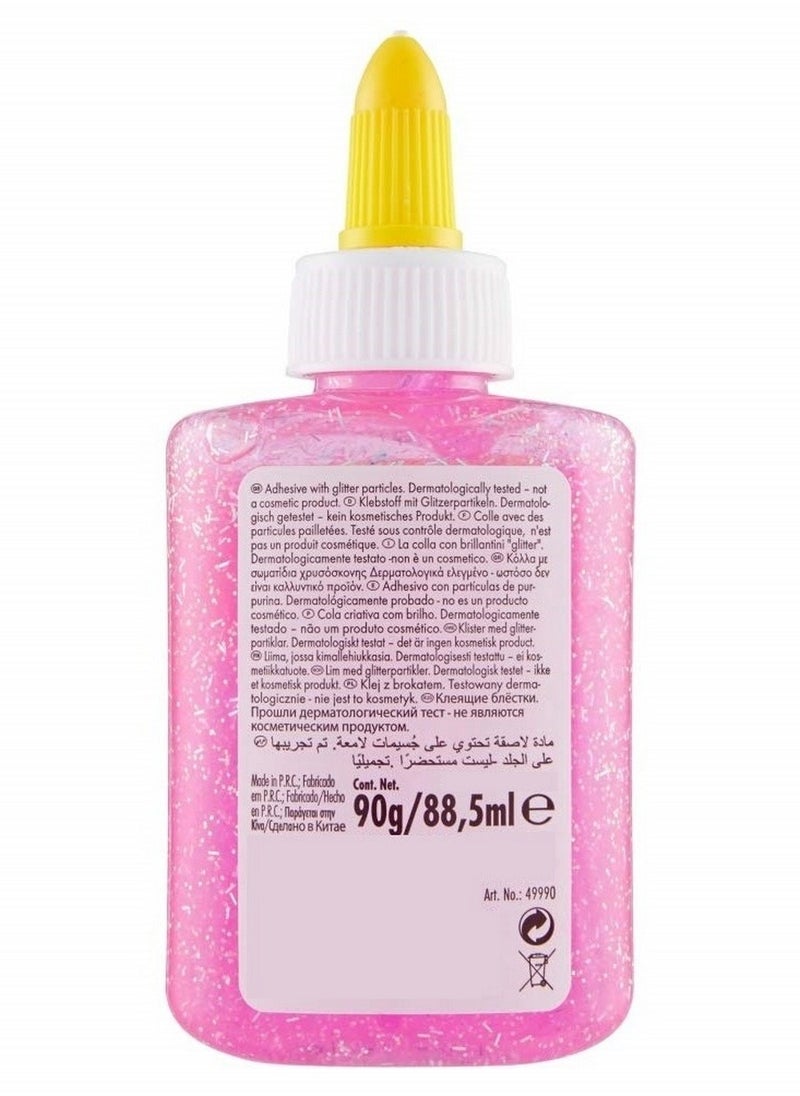UHU - Glitter Glue Pink Bottle 88.5 ML - Image 1