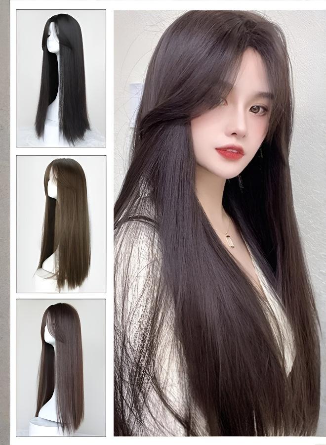 شعر مستعار مستقيم طويل مع غرة - الأكثر مبيعًا - Image 5