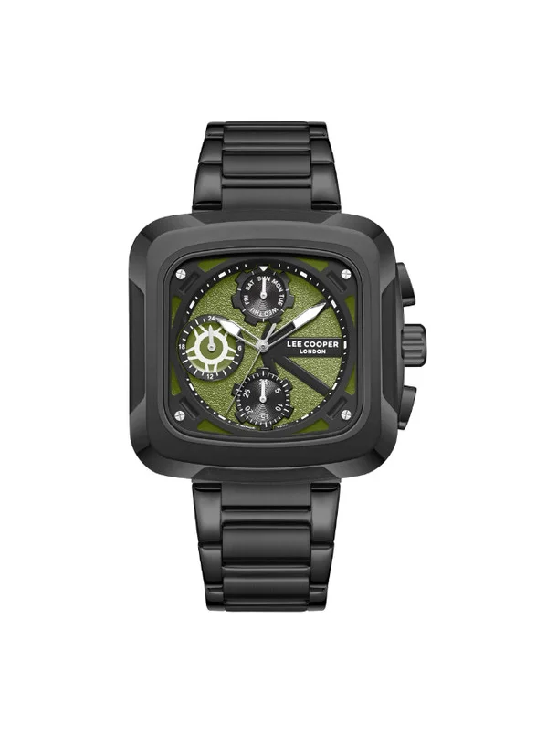 Lee Cooper Lee Cooper LC08013.070 Men's Multi Function Display Watch & Metal Strap Grey