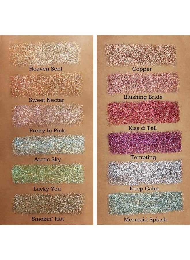 Glitties - Pretty In Pink Cosmetic Extra Fine (.006") Mixed Glitter Powder Make Up Body Face Hair Lips Nails (10 Gram Jar) - Image 1