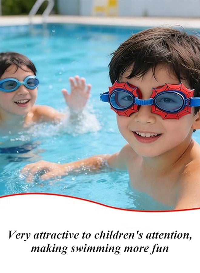 SPIDERMAN Kids Spider-Man Swimming Cap & Goggles Set, Cartoon Marvel Spider Man Silicone Swim Hat Anti-Fog Waterproof Swimming Glasses for Boys Pool Beach Water Sports - Image 5