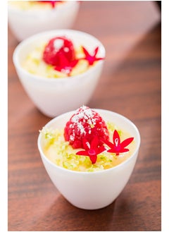 Restaurantware Restaurantware-2 Ounce Mini Tasting Bowls, 100 Round Bowls- Disposable, Heavy-Duty, White Plastic Dessert Bowls, For Weddings Or Catering  - Image 3