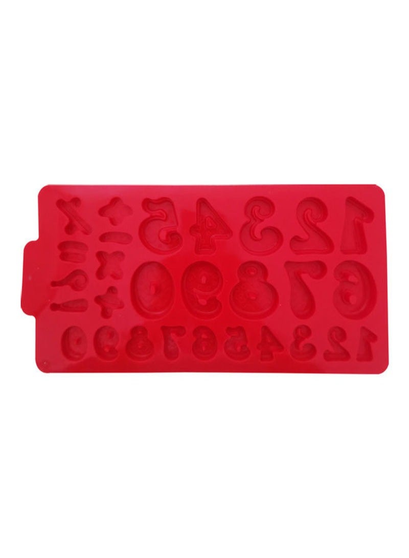 Loquat Silicone Numbers Chocolate Cake Mold Red 30x15cm - Image 3
