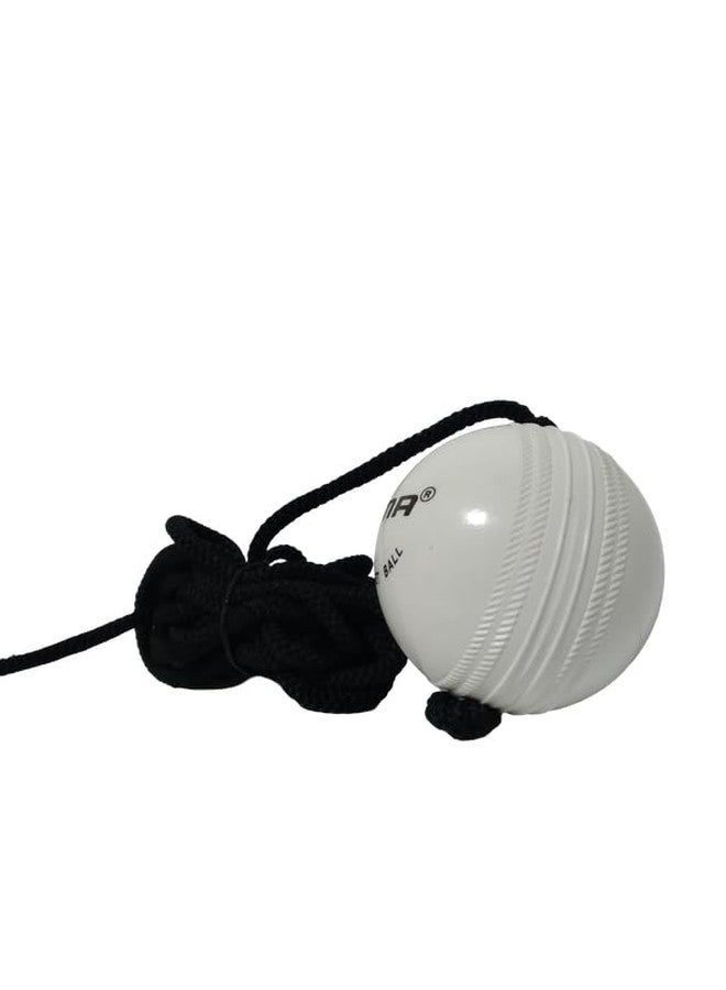 TIMA Synthetic Hard PVC Hanging Cricket Ball for Match Practice | String Cricket and Knocking Ball with Rope | Easy to Hang and Ideal for Indoor and Outdoor Batting Training - Image 3