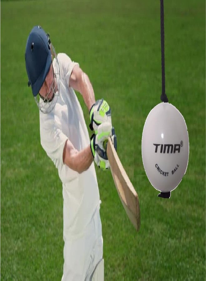 TIMA Synthetic Hard PVC Hanging Cricket Ball for Match Practice | String Cricket and Knocking Ball with Rope | Easy to Hang and Ideal for Indoor and Outdoor Batting Training - Image 5