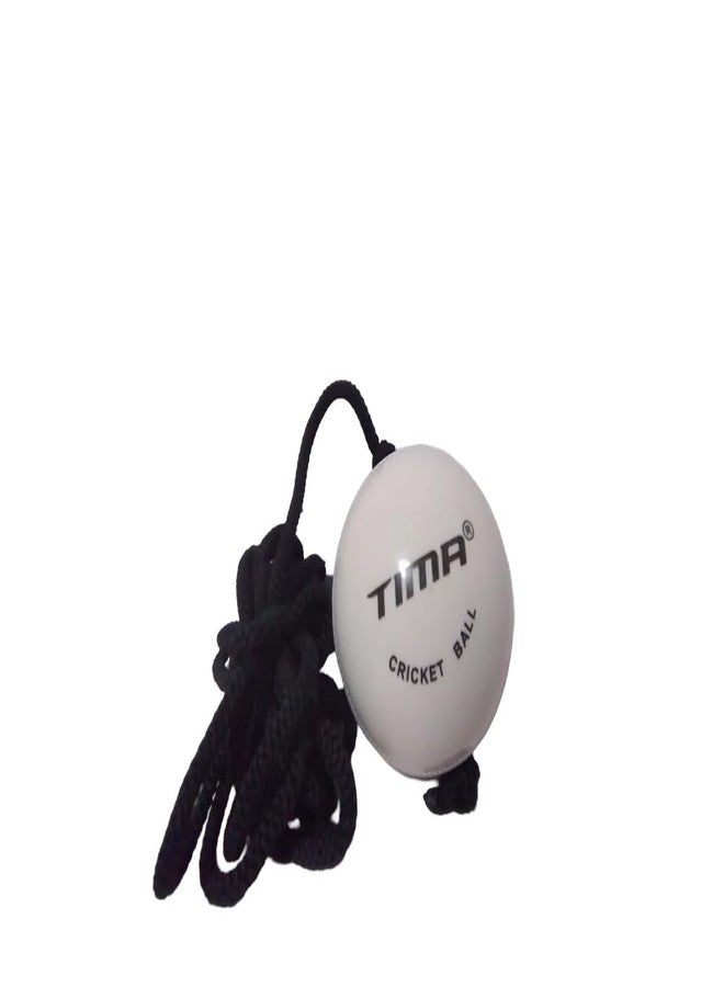 TIMA Synthetic Hard PVC Hanging Cricket Ball for Match Practice | String Cricket and Knocking Ball with Rope | Easy to Hang and Ideal for Indoor and Outdoor Batting Training - Image 2